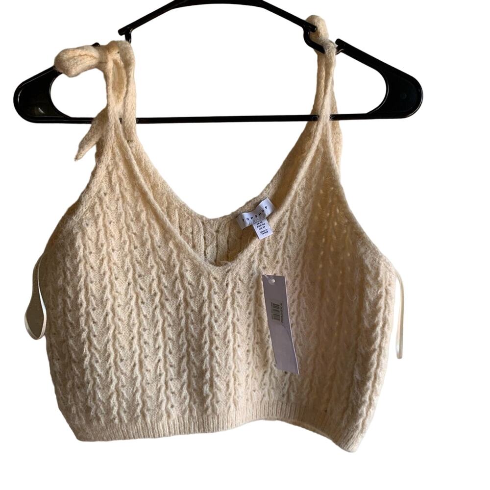 Topshop NWT Pretty Knit Bralette  Size 12
